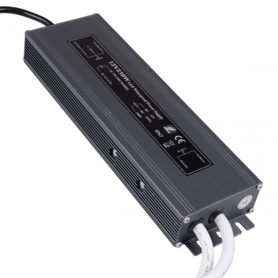 GloboStar® 73054 Μεταλλικό Τροφοδοτικό SELV για Προϊόντα LED 200W 16.7A - AC 220-240V σε DC 12V - Αδιάβροχο IP67 Μ24.5 x Π7.5 x Υ4cm - 3 Χρόνια Εγγύηση