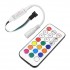 GloboStar® 73441 Ασύρματος LED Mini Dream-Color Magic Digital RGBW Controller με Χειριστήριο RF 21 Keys για LED Digital RGBW Προϊόντα 5v - 12v - 24v 2048 IC