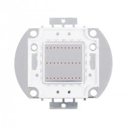 GloboStar® 73767 Υψηλής Ισχύος LED COB BRIDGELUX 30W 1500lm DC 20-24V - Μ5.5 x Π5.2 x Υ0.4cm - Κόκκινο - 2 Χρόνια Εγγύηση