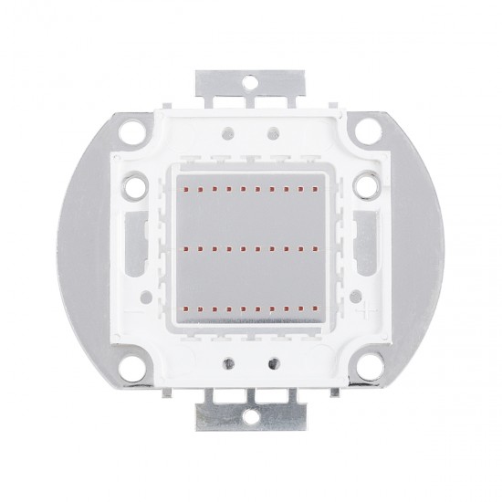 GloboStar® 73767 Υψηλής Ισχύος LED COB BRIDGELUX 30W 1500lm DC 20-24V - Μ5.5 x Π5.2 x Υ0.4cm - Κόκκινο - 2 Χρόνια Εγγύηση