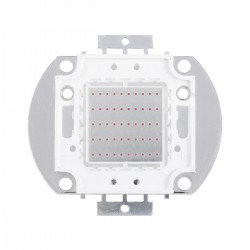 GloboStar® 73768 Υψηλής Ισχύος LED COB BRIDGELUX 50W 2500lm DC 20-24V - Μ5.6 x Π5.2 x Υ0.6cm - Κόκκινο - 2 Χρόνια Εγγύηση