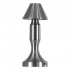 GloboStar® LUNNA 76478 Μοντέρνο Επιτραπέζιο Φωτιστικό Πορτατίφ LED 1.5W 105lm 120° DC 5V Επαναφορτιζόμενο με Μπαταρία Li-ion 1800mAh - Διακόπτη Αφής με 3 Εναλλαγές Φωτισμού CCT Θερμό - Φυσικό - Ψυχρό 1500K - 4500K - 6000K Dimmable - D9 x 23cm - Ασημί