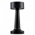 GloboStar® BELLA 76503 Μοντέρνο Επιτραπέζιο Φωτιστικό Πορτατίφ LED 1.5W 105lm 120° DC 5V Επαναφορτιζόμενο με Μπαταρία Li-ion 1800mAh - Διακόπτη Αφής με 3 Εντάσεις Φωτισμού Θερμό Λευκό 2700K Dimmable - Φ9 x 21cm - Μαύρο