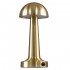 GloboStar® COCO 76512 Μοντέρνο Επιτραπέζιο Φωτιστικό Πορτατίφ LED 1.5W 105lm 120° DC 5V Επαναφορτιζόμενο με Μπαταρία Li-ion 1800mAh - Διακόπτη Αφής με 3 Εντάσεις Φωτισμού Θερμό Λευκό 2700K Dimmable - Φ10 x 22cm - Χρυσό