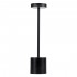 GloboStar® JOJO 76520 Μοντέρνο Επιτραπέζιο Φωτιστικό Πορτατίφ LED 1.5W 105lm 120° DC 5V Επαναφορτιζόμενο με Μπαταρία Li-ion 1800mAh - Διακόπτη Αφής με 3 Εναλλαγές Φωτισμού CCT Θερμό - Φυσικό - Ψυχρό 1500K - 4500K - 6000K Dimmable - D8 x H34cm - Μαύρο
