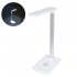 GloboStar® WASP 76532 Μοντέρνο Φωτιστικό Γραφείου Λευκό LED 10 Watt 1000lm DC 5V Αφής & Καλώδιο Τροφοδοσίας USB με Ασύρματη Φόρτιση - Wireless Charger - CCT Θερμό Λευκό 2700K - Φυσικό Λευκό 4500K - Ψυχρό Λευκό 6000K Dimmable
