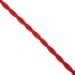 GloboStar® 77621 Πλεκτό Υφασμάτινο Καλώδιο 1m 2 x 0.75mm² Κόκκινο