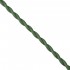 GloboStar® 77622 Πλεκτό Υφασμάτινο Καλώδιο 1m 2 x 0.75mm² Πράσινο - Χακί