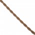 GloboStar® 77625 Πλεκτό Υφασμάτινο Καλώδιο 1m 2 x 0.75mm² Καφέ Ανοιχτό