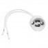 GloboStar® LAMPHOLDER 78951 Ντουί GU10 Πορσελάνης με 15cm Καλώδιο - IP20 - Φ2.7 x Μ15cm - 5 Χρόνια Εγγύηση