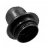 GloboStar® 78959 ΣΕΤ Ντουί E27 με Ροδέλα Πλαστικό Μαύρο DIY