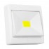 GloboStar® 79002 Φωτιστικό Διακόπτης Τοίχου LED COB 3W 280lm Μπαταρίας με Μαγνήτη και Διακόπτη ON/OFF IP44 Ψυχρό Λευκό 6000K