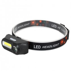GloboStar® 79066 Φακός Κεφαλής Επαναφορτιζόμενος LED CREE COB XML2-T6 Chip 25 Watt 2500lm με 1 x 18650 Μπαταρία 4800mAh και με Καλώδιο Φόρτισης USB Ψυχρό Λευκό 6000K