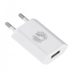 GloboStar® 79700 Φορτιστής Πρίζας Charger 1x Type-A USB Port DC 5V 1A Max 5W