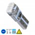 GloboStar® 81026 Λάμπα Αυτοκινήτου LED T5 2xSMD1210 0.6W 72lm 120° DC 12-16V IP20 Φ0.7 x Υ1.7cm Μπλε