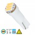 GloboStar® 81037 Λάμπα Αυτοκινήτου LED T5 3xSMD4014 0.9W 135lm 120° DC 12-16V IP20 Φ0.6 x Υ1.8cm Θερμό Λευκό 3000K