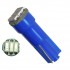 GloboStar® 81040 Λάμπα Αυτοκινήτου LED T5 3xSMD4014 0.9W 120lm 120° DC 12-16V IP20 Φ0.6 x Υ1.8cm Μπλε