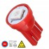 GloboStar® 81045 Λάμπα Αυτοκινήτου LED T10 W5W 1xSMD5050 0.28W 18lm 120° DC 12-16V IP20 Φ1.1 x Υ1.7cm Κόκκινο