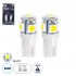 GloboStar® 81050-B Λάμπες Αυτοκινήτου LED T10 5xSMD5050 2W 300lm 360° DC 12-16V IP20 Φ1.1 x Υ2.8cm Ψυχρό Λευκό 6000K - Σετ 2 Τεμαχίων σε Blister