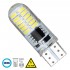 GloboStar® 81058 Λάμπα Αυτοκινήτου LED STROBE T10 W5W 24xSMD3014 1W 150lm 360° DC 12-16V IP20 Φ1 x Υ3.2cm Ψυχρό Λευκό 6000K