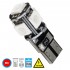 GloboStar® 81091 Λάμπα Αυτοκίνητου LED T10 W5W 2rd Generation Can-Bus Series 5xSMD5050 2.30W 240lm 360° DC 12-16V IP20 Φ1.1 x Υ2.7cm Κόκκινο