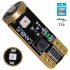 GloboStar® 81116 Λάμπα Αυτοκίνητου T10 W5W 3rd Generation Can-Bus Extreme Series LED 3 SMD 3030 3W 360lm 360° DC 12V IP20 Κόκκινο