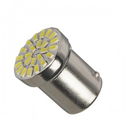 GloboStar® 81201 Λάμπα Αυτοκίνητου 1156 - BA15S - P21W 1st Generation Can-Bus Extreme Truck Series LED 24 SMD 3014 5W 750lm 120° DC 24V IP20 Ψυχρό Λευκό 6000K