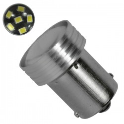 GloboStar® 81204 Λάμπα Αυτοκίνητου 1156 - BA15S - P21W 2nd Generation Can-Bus Series LED 6 SMD 2835 3W 450lm 120° DC 12V IP20 Ψυχρό Λευκό 6000K