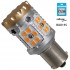 GloboStar® 81235 Λάμπα Αυτοκίνητου 7507 - BAU15S - PY21W 3rd Generation Can-Bus Extreme Series LED 24 SMD 3030 28W 3360lm 360° DC 12V IP20 Πορτοκαλί