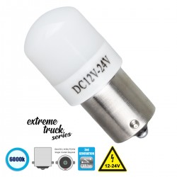 GloboStar® 81264 Λάμπα Αυτοκινήτου & Φορτηγού LED 1156 - BA15S - P21W 3rd Generation Can-Bus Extreme Truck Series 6xSMD3030 3W 450lm 360° DC 12-24V IP20 Φ2 x Υ4.5cm Ψυχρό Λευκό 6000K