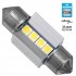 GloboStar® 81337 Λάμπα Αυτοκινήτου 31mm FESTOON - C5W 3rd Generation Can-Bus Extreme Series LED 4 SMD 3030 4W 600lm 120° DC 12V IP20 Ψυχρό Λευκό 6000K
