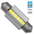 GloboStar® 81338 Λάμπα Αυτοκινήτου 36mm FESTOON - C5W 3rd Generation Can-Bus Extreme Series LED 6 SMD 3030 6W 900lm 120° DC 12V IP20 Ψυχρό Λευκό 6000K
