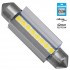 GloboStar® 81340 Λάμπα Αυτοκινήτου 42mm FESTOON - C5W 3rd Generation Can-Bus Extreme Series LED 8 SMD 3030 8W 1200lm 120° DC 12V IP20 Ψυχρό Λευκό 6000K
