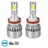 GloboStar® 82004 H8 C6 Line KIT Βασικού Φωτισμού Αυτοκινήτου & Φορτηγού 1st Generation Can-Bus Series LED CREE CXB COB 72W 7600lm DC 8-48V Αδιάβροχο IP65 Ψυχρό Λευκό 6000K