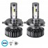 GloboStar® 82022 H4 F2 Line KIT Βασικού Φωτισμού Αυτοκινήτου & Φορτηγού 3rd Generation Can-Bus Series LED CREE CXB COB 30/60W 7000lm DC 12V Αδιάβροχο IP65 Ψυχρό Λευκό 6000K