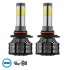 GloboStar® 82046 H10 K9 Line KIT Βασικού Φωτισμού Αυτοκινήτου & Φορτηγού 3rd Generation Can-Bus Series LED CREE CXB COB 100W 14000lm DC 9-32V Αδιάβροχο IP66 Ψυχρό Λευκό 6000K