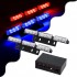 GloboStar® 85011 PRO Series ΣΕΤ 2 x Μπάρες Σήμανσης Οχήματος Αστυνομίας για Αυτοκίνητα & Φορτηγά 3 Προγραμμάτων Φωτισμού STROBE LED HIGH POWER 18W DC 10-30V Αδιάβροχο IP65 Μπλε & Κόκκινο