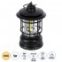 GloboStar® 85692 Αυτόνομο Επαναφορτιζόμενο Φανάρι Camping LED 5W USB 2.0 με Επαναφορτιζόμενη Μπαταρία 1 x 18650 2000mAh Li-ion - IP20 - Dimmable - Μαύρο με Διάφανο Γυαλί - Θερμό Λευκό 3000K Φ12 x Υ17cm