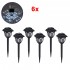 GloboStar® 85703 ΣΕΤ 6 Τεμαχίων Αυτόνομα Ηλιακά Φωτιστικά LED SMD 1W 100lm με Ενσωματωμένη Μπαταρία 600mAh - Φωτοβολταϊκό Πάνελ με Αισθητήρα Ημέρας-Νύχτας Αδιάβροχο IP65 Φανάρι Κήπου Τετράγωνο Λευκό Λευκό 6000K