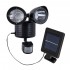 GloboStar® 85712 Μαύρο Αυτόνομο Ηλιακό Φωτιστικό LED SMD 10W 150lm με Ενσωματωμένη Μπαταρία 1200mAh - Φωτοβολταϊκό Πάνελ με Αισθητήρα Ημέρας-Νύχτας και PIR Αισθητήρα Κίνησης Αδιάβροχο IP54 Ψυχρό Λευκό 6000K