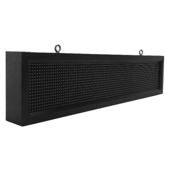 GloboStar® 90254 Κυλιόμενη Ψηφιακή Επιγραφή P10 LED SMD AC 220-240V με Wi-Fi - Αδιάβροχή IP54 - Μονής Όψης - Μ104 x Π9 x Υ24cm Πορτοκαλί