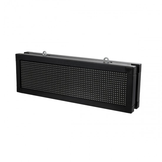 GloboStar® DISPLAY 90268 LED Scrolling Display 64x16cm - Κυλιόμενη Ψηφιακή Πινακίδα / Επιγραφή Διπλής Όψης P10 LED SMD AC 220-240V - Λειτουργία μέσω Wi-Fi με Εφαρμογή APP - Αισθήτηρας Θερμοκρασίας και Υγρασίας - Αδιάβροχο IP65 - Μ70.5 x Π11 x Υ22.5cm - Κό