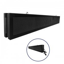 GloboStar® 90312 Κυλιόμενη Ψηφιακή Επιγραφή P10 LED SMD AC 220-240V με Wi-Fi - Αδιάβροχή IP65 - Διπλής Όψης - Μ168 x Π12 x Υ24cm Πράσινο