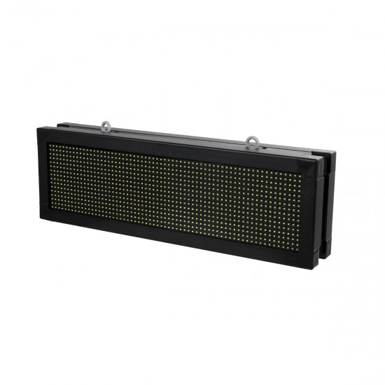GloboStar® DISPLAY 90316 LED Scrolling Display 64x16cm - Κυλιόμενη Ψηφιακή Πινακίδα / Επιγραφή Διπλής Όψης P10 LED SMD AC 220-240V - Λειτουργία μέσω Wi-Fi με Εφαρμογή APP - Αισθήτηρας Θερμοκρασίας και Υγρασίας - Αδιάβροχο IP65 - Μ70.5 x Π11 x Υ22.5cm - Ψυ