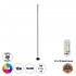 GloboStar® DIGICOLUMN 90764 Μοντέρνο Επιδαπέδιο Φωτιστικό Γραφείου Digital Pixel Symphony Bar LED 16W 1280lm 180° DC 5V με USB 2.0 IP20 - Εναλλαγή Φωτισμού μέσω Τηλεχειριστηρίου - Πολύχρωμα RGB - Dimmable - Μαύρο - Φ3 x Υ165cm - 2 Χρόνια Εγγύηση