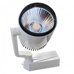 Μονοφασικό Bridgelux COB LED Φωτιστικό Σποτ Ράγας 20W 230V 3000lm 24° Θερμό Λευκό 3000k GloboStar 93015