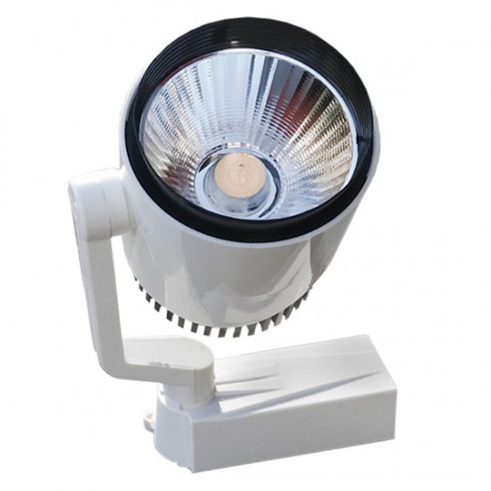 Μονοφασικό Bridgelux COB LED Φωτιστικό Σποτ Ράγας 20W 230V 3000lm 24° Θερμό Λευκό 3000k GloboStar 93015