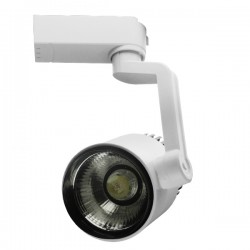 Διφασικό Bridgelux COB LED Φωτιστικό Σποτ Ράγας 15W 230V 1800lm 24° Ψυχρό Λευκό 6000k GloboStar 93082
