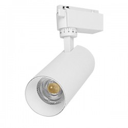 Μονοφασικό Bridgelux COB LED Λευκό Φωτιστικό Σποτ Ράγας 20W 230V 2400lm 30° Θερμό Λευκό 3000k GloboStar 93099