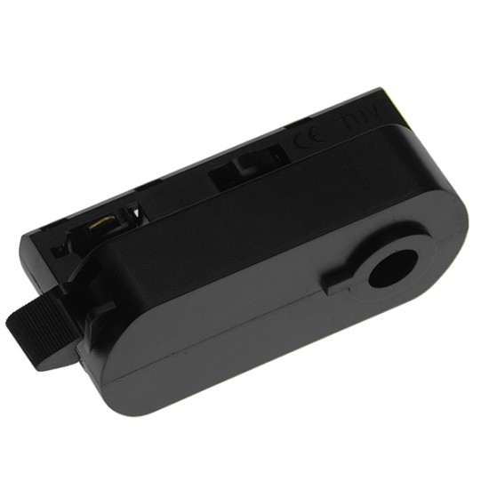 Διφασικός Connector 3 Καλωδίων Αντάπτορας Κρέμασης Φωτιστικών για Μαύρη Ράγα Οροφής GloboStar 93123